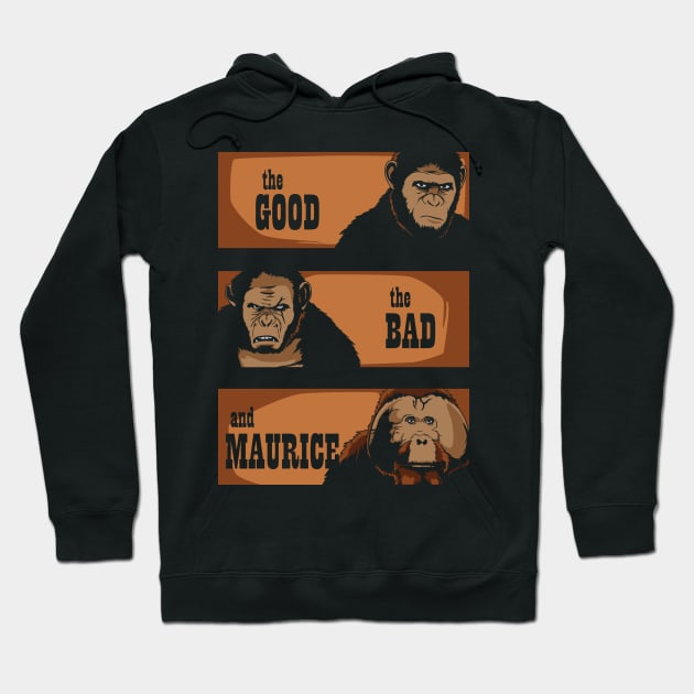 The good the bad and Maurice Planet Of The Apes Hoodie